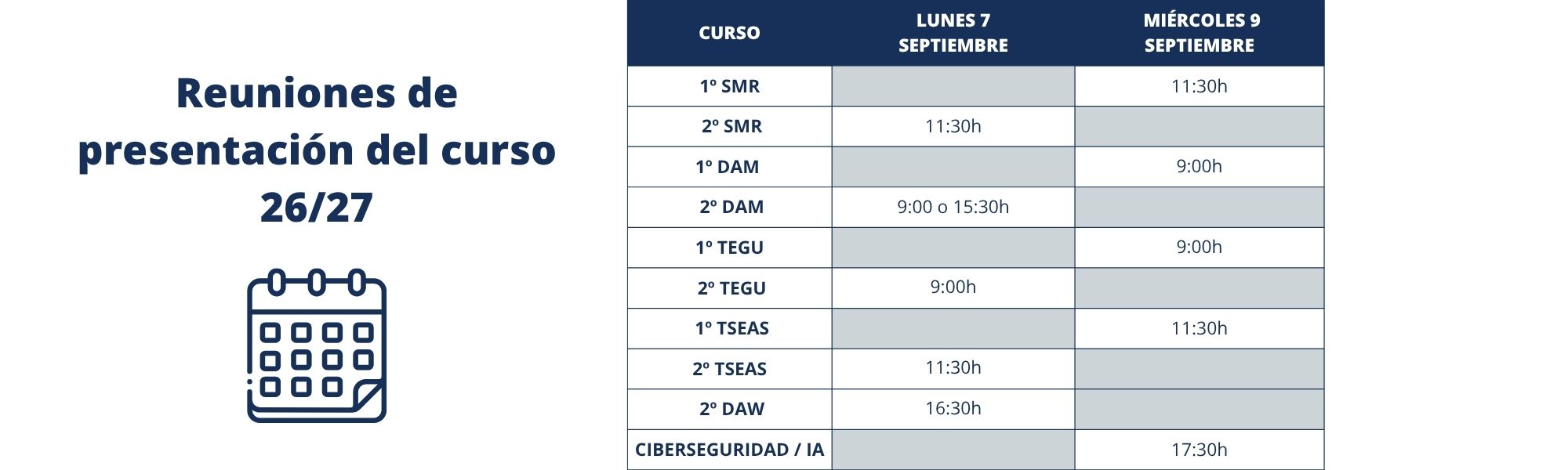 FP Reuniones Presentación Curso 26/27